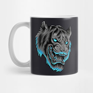 Tiger Head in neon color Mug